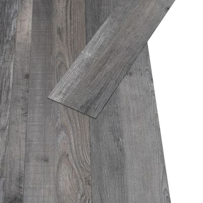 vidaXL selvklæbende gulvbrædder 5,02 m² 2 mm PVC industrielt træ