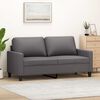 vidaXL 2-personers sofa 140 cm kunstl&aelig;der gr&aring;