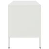 vidaXL tv-bord 68x39x50,5 cm stål hvid