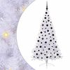 vidaXL Kunstigt juletr&aelig; med 300 LED'er Hvid 180 cm PVC og St&aring;l
