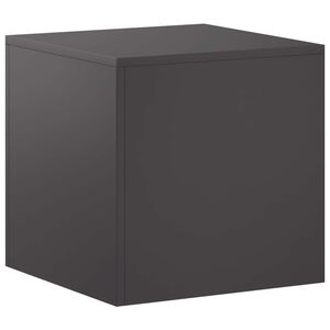 vidaXL Planteholder Sort 40 x 40 x 40 cm St&aring;l