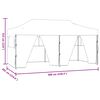 vidaXL Party Tent Antracit 291 x 580 x 315 cm Oxford stof