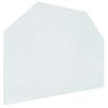 vidaXL Pejs glasplade Transparent 80 x 60 cm Glas