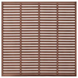 vidaXL jalousihegn 180x180 cm WPC brun