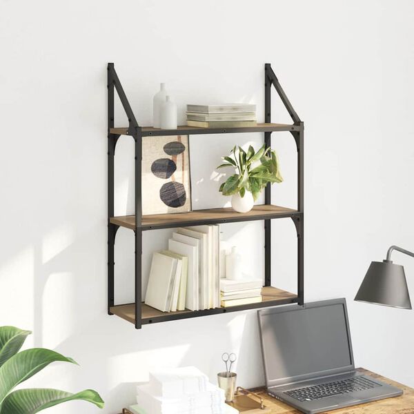 vidaXL V&aelig;ghylde Artisan Egetr&aelig; 60 x 21 x 78,5 cm Konstrueret tr&aelig;