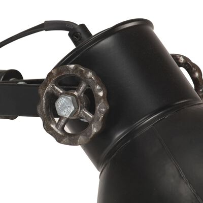vidaXL gulvlampe med 2 lampeskærme E27 støbejern sort