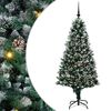 vidaXL Kunstigt juletr&aelig; med stativ Gr&oslash;n 180 cm PVC og St&aring;l og Plastik