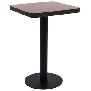 vidaXL bistrobord 50x50 cm MDF m&oslash;rkebrun