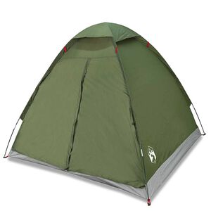 vidaXL 2-personers campingtelt vandt&aelig;t kuppel olivengr&oslash;n