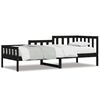 vidaXL daybed 80x200 cm massivt fyrretr&aelig; sort