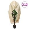vidaXL plantebeskyttelse med lynl&aring;s 10 stk. 70 g/m&sup2; 3,93x3,5 m
