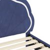 vidaXL B&oslash;rnesengestel med hovedg&aelig;rde Politi bl&aring; 90 x 190 cm Fl&oslash;jl