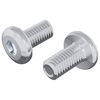 vidaXL L&aring;seskrue Ensfarvet 2 pcs S&oslash;lv M6 x 12 mm St&aring;l