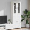 vidaXL Highboard med d&oslash;r FLORIN Hvid 60 x 35 x 182 cm Konstrueret tr&aelig;
