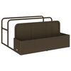 vidaXL float opbevaring ved poolen 110x100x57 cm polyrattan brun