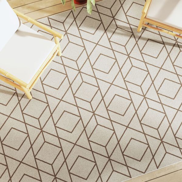 vidaXL gulvt&aelig;ppe 190x300 cm inde/ude kort luv flerfarvet