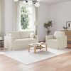 vidaXL Sofa 2 pcs Creme 158 x 78 x 80 cm Fl&oslash;jl