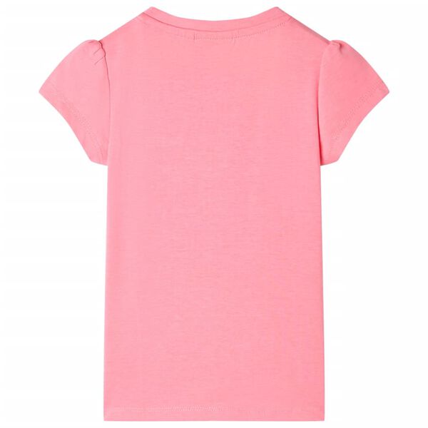 T-shirt til børn str. 92 neon-pink
