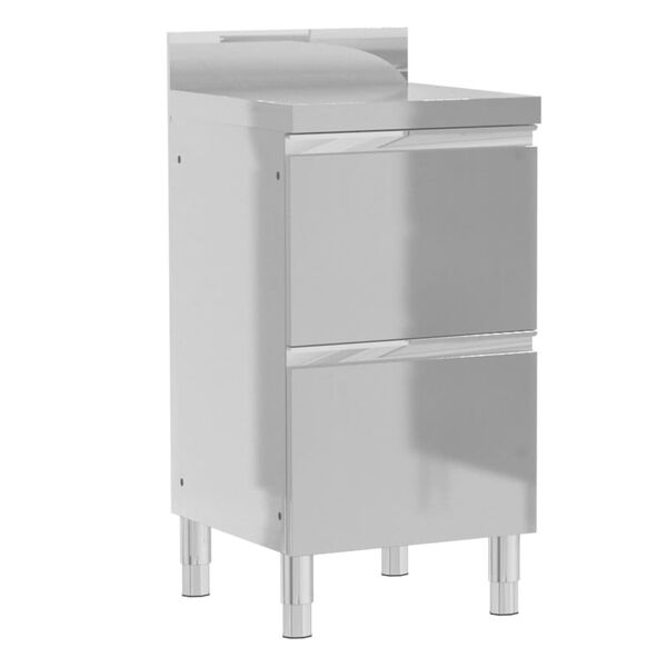 vidaXL kommercielle køkkenskabe 3 stk. rustfrit stål