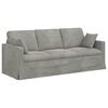 vidaXL Sofa 2 pcs Lysegr&aring; 198 x 78 x 80 cm Fl&oslash;jl