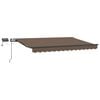 vidaXL Udtr&aelig;kkelig markise Gr&aring;brun 600 &times; 300 cm Stof og aluminium