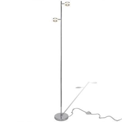 Justerbar standerlampe med 2 pærer og indbygget LED-pære, 2 x 5 W
