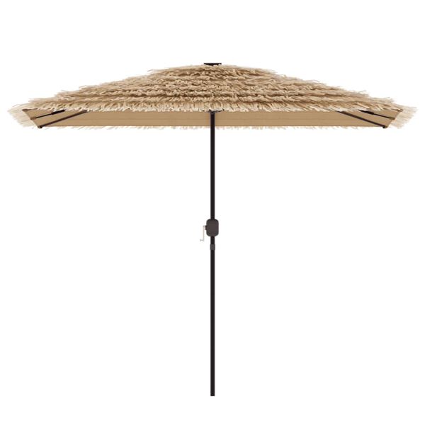 vidaXL haveparasol med stålstang 300x200x250 cm brun