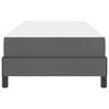 vidaXL Box spring seng med madras M&oslash;rkegr&aring; 80 x 200 cm Stof