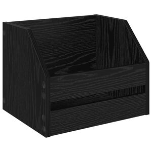 vidaXL Vinylalbum kasse Sort eg 38 x 30 x 29 cm Konstrueret tr&aelig;
