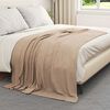 vidaXL Kastet&aelig;pper 6 pcs Camel 200 x 150 cm Fleece