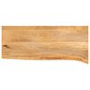 vidaXL bordplade 70x30x2,5 cm naturlig kant massivt mangotr&aelig;