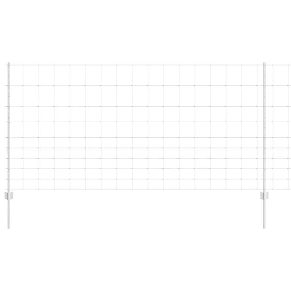 vidaXL Hegn med post S&oslash;lv 1,2 x 25 m St&aring;l
