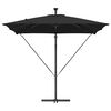 vidaXL Kantilever bananparasol Sort 249 x 249 x 250 cm