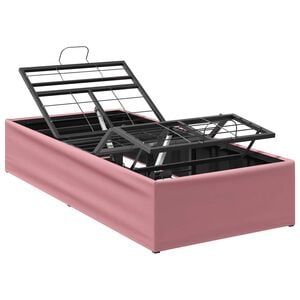 vidaXL Elektrisk Justerbar Sengetramme Lyser&oslash;d 200 x 70 x 33,5 cm St&aring;l