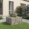 vidaXL Gabion h&oslash;jbed S&oslash;lv 80 x 80 x 40 cm Galvaniseret st&aring;l