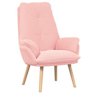 vidaXL l&aelig;nestol Lyser&oslash;d 69 x 74 x 93 cm Sherpa-stof