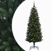 vidaXL Kunstig juletr&aelig; med kugler 120 cm 150 LED'er Varm hvid
