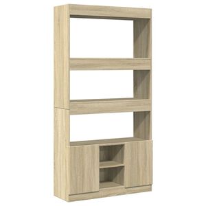 vidaXL reol 92x33x180 cm konstrueret tr&aelig; sonoma-eg