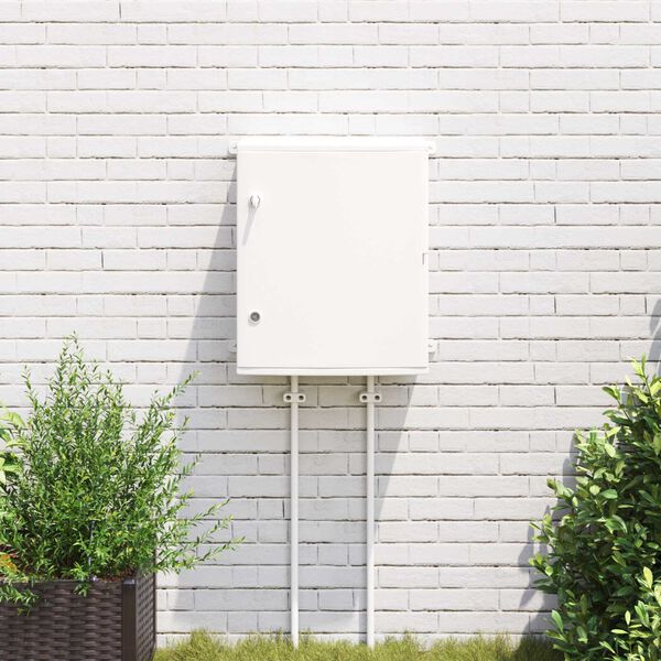 vidaXL Kontrolskab Gr&aring; 50 x 23 x 60 cm ABS Plastik