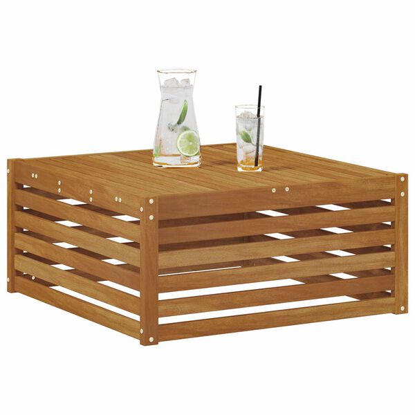 vidaXL Udend&oslash;rs end sofa med pude Naturfarvet 115 x 83 x 73 cm