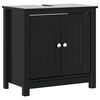 vidaXL underskab BERG 60x34x59 cm massivt fyrretr&aelig; sort