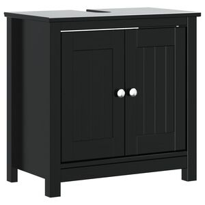 vidaXL underskab BERG 60x34x59 cm massivt fyrretr&aelig; sort