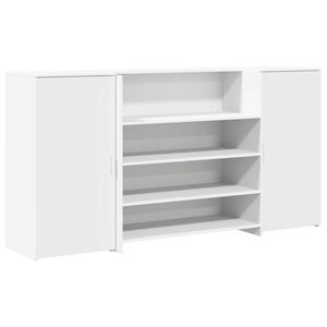 vidaXL receptionsdisk hvid 200x50x103,5 cm konstrueret tr&aelig;