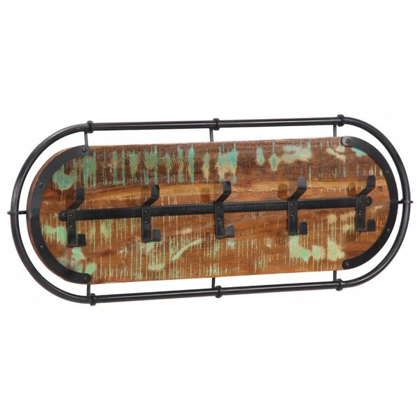 vidaXL v&aelig;gh&aelig;ngt knager&aelig;kke 5 knager massivt genbrugstr&aelig;