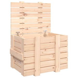 vidaXL opbevaringskasse 58x40,5x42 cm massivt fyrretr&aelig;