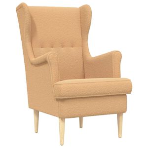 vidaXL L&aelig;nestol Beige Boucl&eacute;
