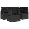 vidaXL Havesofa S&aelig;t 5 stk. 4-Antal s&aelig;der Sort polyrattan