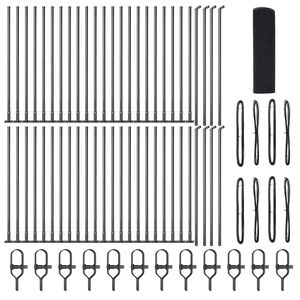 vidaXL Hegnsp&aelig;l Gr&aring; 100 x 0,6 m (25 x 25 mm net) St&aring;l og PVC