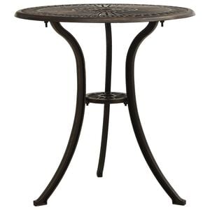 vidaXL havebord 62x62x65 cm st&oslash;bt aluminium bronzefarvet