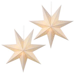 vidaXL Julebelysning RAAHE 2 stk. 10 LED'er Varm hvid 45 x 6 x 45 cm